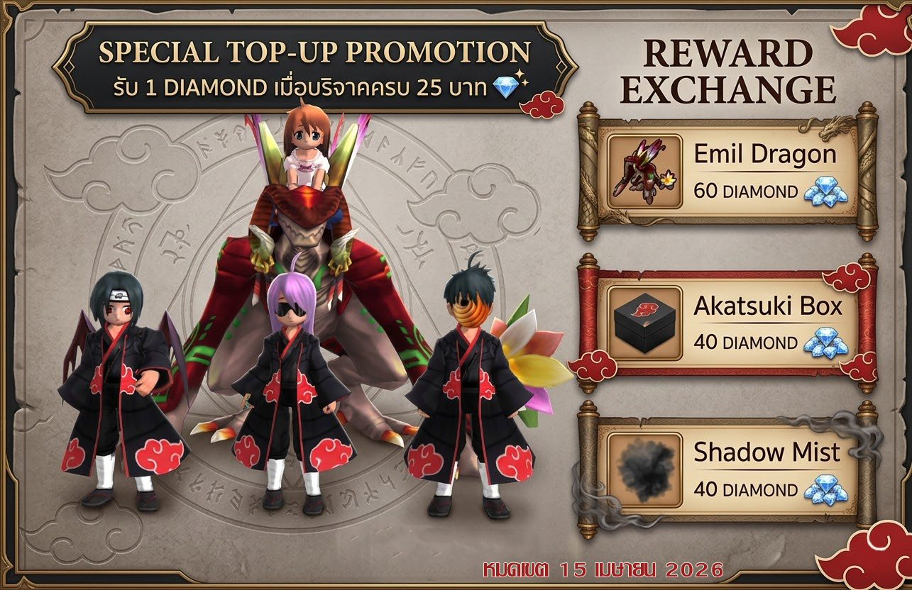 TOP UP PROMOTION เดือนมีนาคม 2026