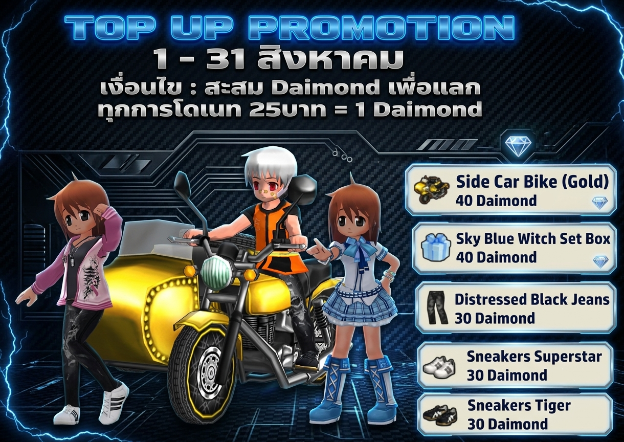 TOP UP PROMOTION เดือนสิงหาคม 2026